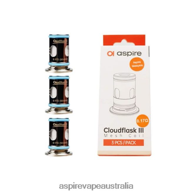 Aspire ecig - Aspire Cloudflask III Mesh Coil 0.17 Ohm/3 PCS Per Pack 2DFH0B207